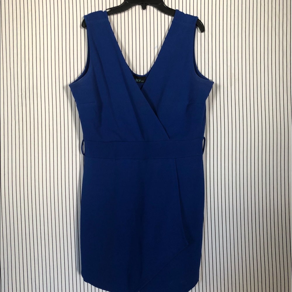 Navy blue romper.